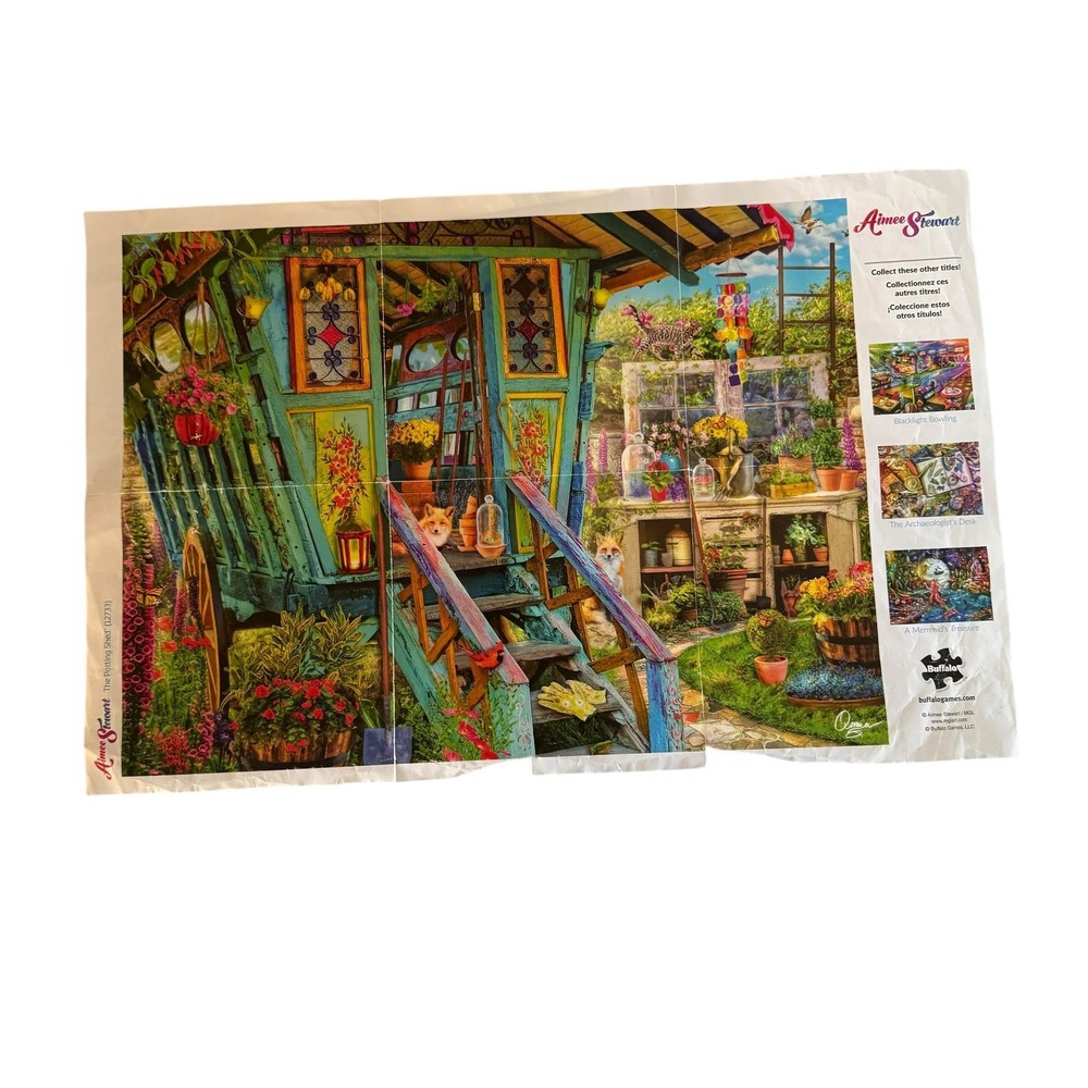 Buffalo Games Aimee Stewart The Potting Shed 1000 Piece Jigsaw Puzzle 91520 - Picture 2 of 10